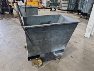 Heavy Duty Steel Scrap Material Bin Trolley