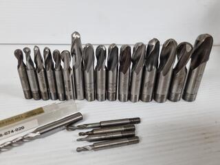 21x Ball Nose Milling Drills