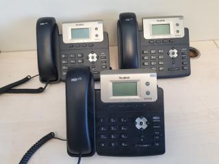 3 Yealink IP Phones 