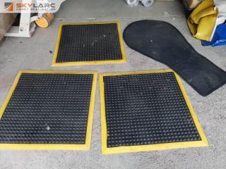 4x Heavy Duty Rubber Floor Mats