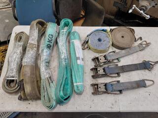 Assorted Tie Down Straps and Lifting Slings