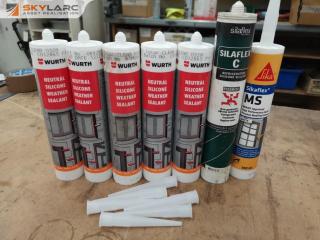 7x Assorted Weather & Refrigeration Sealant Tubes