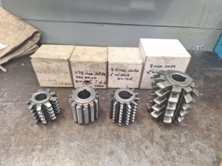 4 x Gear Hobber Cutters