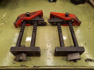 Pair of Carver T Slot Clamps