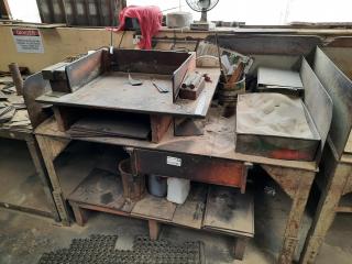 Industrial Steel Workbench