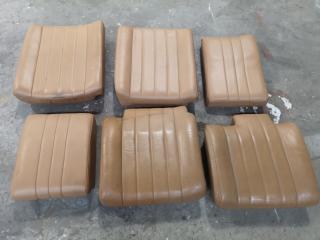 6x Assorted MD 500 Seat Vinyl Cushion Units