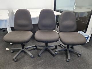 3x Adjustable Gas-lift Desk Chairs