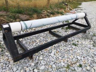 Heavy Steel Agricultural Silage Pit Plastic Liner Roll Rack Unit