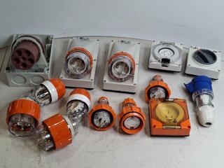 Industrial plugs sockets and isolator bundle