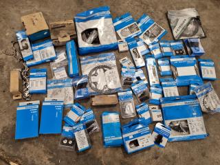 Assorted Shimano Branded Bike Parts & Components