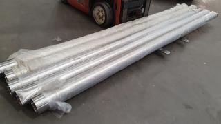 5 Stainless Steel Tubes - 4.1m