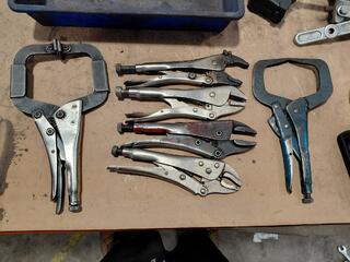 Locking Pliers and C-Clamp Pliers Assortment