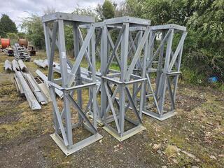 5 x Galvanised Steel Tower Sections