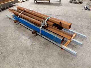 Assorted Steel Box Section and Angle Iron Lengths