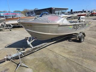 Fryan Aluminum Boat with Johnson 25hp Outboard