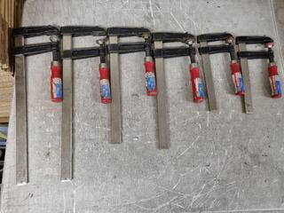 6x Fuller F-Clamps