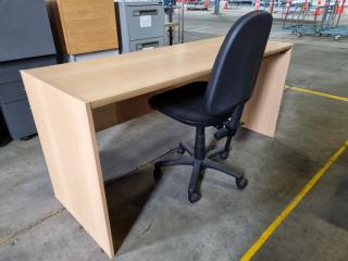 Standard Office Desk w/ Gas-lift Chair