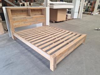 Rustic Style Wooden Queen Bedframe