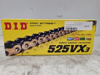 D.I.D Pro Steet Motorcyclr Drive Chain 525VX3