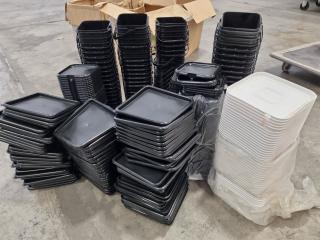 Assortment of Plastic Buckets & Lids