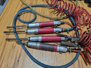 4x Desouter Air Screwdrivers