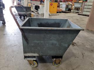 Heavy Duty Steel Scrap Material Bin Trolley