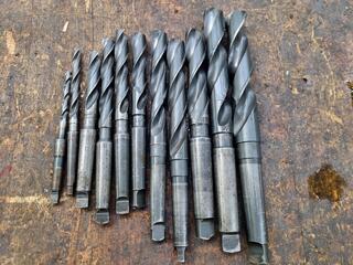 11x Morse Taper Drills, Metric Sizes