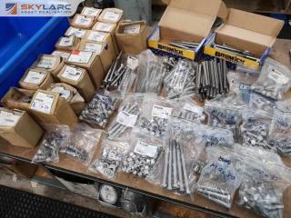 Over 55kg of Assorted M12 Stainless Steel Nuts, Bolts, Washers, Screws