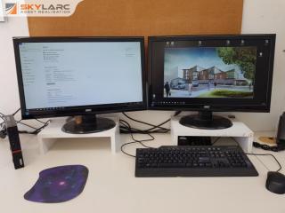 Lenovo ThinkCentre Mini PC with 2 Monitors