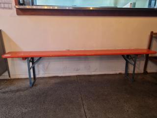 Antique Folding Bench Seat