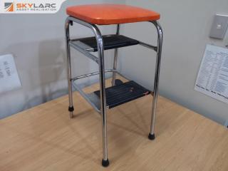 Vintage Retro Stepping Stool / Seat Combo