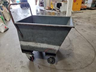 Heavy Duty Steel Scrap Material Bin Trolley