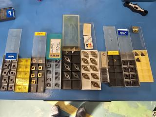Assorted Indexable Carbide Inserts Iscar Secolor Mitsubishi Fettte