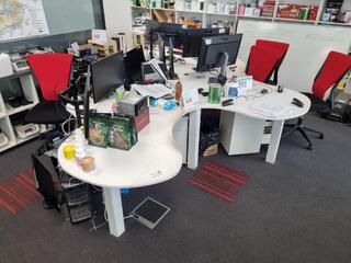 Large Custom Office Multi Station Desk