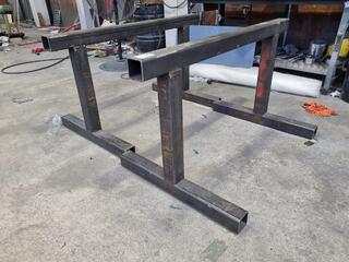 2x Heavy Steel Sawhorses
