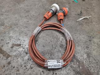 5M 32Amp 500V 50Hz 3 Phase Extension Lead