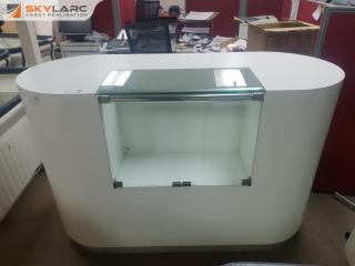 Small Glass Front Counter Unit