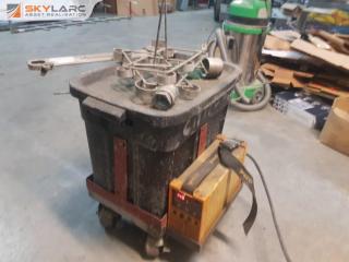 Weco TIG Welder on Trolley with Bin