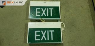 2 x Lighted Exit Signs