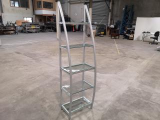 Stylish Modern Retail Display Glass Shelf Unit