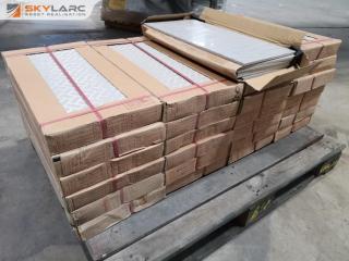 150x Porcelain Textured Wall Tiles, 600x300mm Size