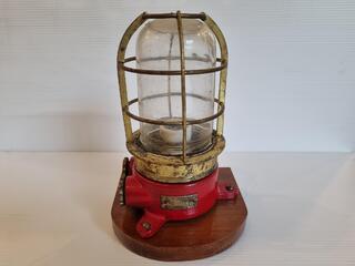 Vintage Ship Ceiling Light Fixture by Kokosha