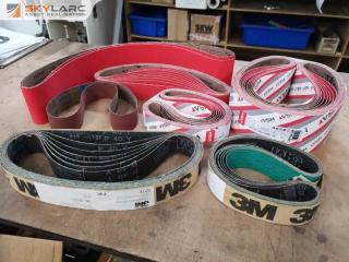 52x Industrial Belt Grinder Sander Belts, Assorted Grits & Sizes