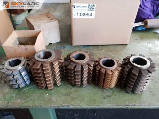 5 x Gear Hobber Cutters