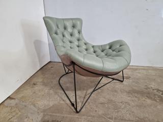 Reproduction Sessel Style Curved Lounge Chair