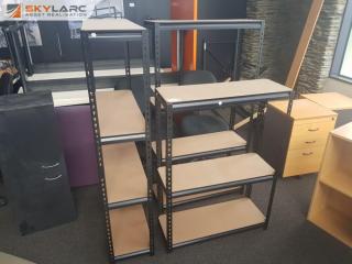 3 x Metal Shelving Units