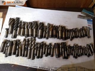 67x Assorted Metal Milling Cutters & Drills