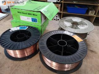 5x Rolls of Assorted MIG Welding Wire