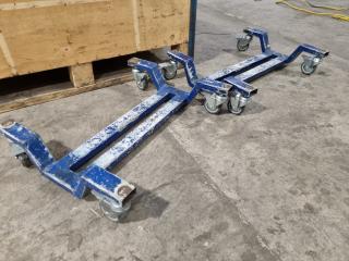 2x Low Materials Transport Trolley's