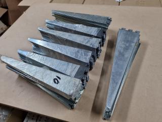 148x Steel Shelving Brackets, Bulk Lot